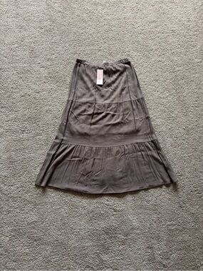 Brand New Women’s Medium Brown Love Blossom Lined Skirt